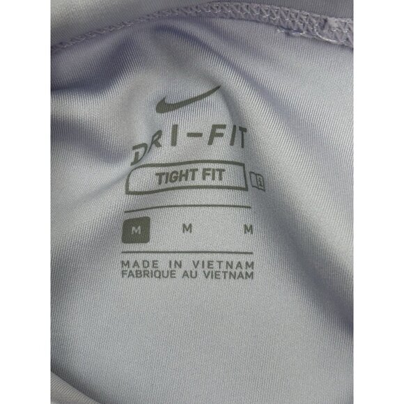 Nike Dri-Fit 9" Compression Biker Shorts Girls Medium LOT of 2 Purple/Green - Picture 7 of 8